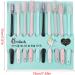 Macaron Toothbrush Set - Soft Bristle Portable Travel Hygiene Set for Adults & Kids - 10 Pieces - Buy Online on GoSupps.com