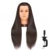Hairlink 26-28'' Mannequin Head Yaki Synthetic Fiber Hair Styling Training Head Dolls for Cosmetology Manikin Maniquins Practice Head with Stand (9926LB0220)