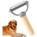 Double Sided Undercoat Rake - Double Sided Undercoat Rake for Dogs Cats Double Sided Dematting for Cat Grooming - Buy Online on GoSupps.com