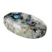 Opalite Crystal Worry Thumb Stone - Natural Healing Calming Meditation Reiki Stress Relief (Rainbow Moonstone)