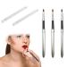 30 Pcs Silver Retractable Lip Brushes Portable Lip Gloss Applicators for Travel | Detachable Makeup Accessories - Buy Online on GoSupps.com