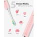 7am2m Sonic Electric Toothbrush with 6 Brush Heads for Adults and Kids Wireless Fast Charge One Charge for 60 Days 5 Modes with 2 Minutes Built in Smart Timer Electric Toothbrushes(Pink) No Travel Case Pink - Buy Online on GoSupps.com