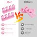 Buy Silicone Toe Separator - Washable Pedicure Tool for Overlapping Toes | Pink Toenail Divider - Buy Online on GoSupps.com