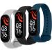 Buy Ainiv Adjustable Fitness Bracelets for Xiaomi Mi Band 3/4/5/6/7/8 - Waterproof Silicone/Nylon/Stainless Steel - 3-Pack in Black/Gray/Blue - Buy Online on GoSupps.com