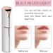 Alfaview Facial Hair Remover for Women Portable Painless Facial Epilator Hair Removal with Built-in LED Light for Women Bikini Area Peach Fuzz Chin Upper Lip & Arms (USB Charging) White White-USB Charging - Buy Online on GoSupps.com