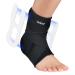 Ankle Brace Maximum Metal Support for Men & Women - Compression Foot Support for Sprained Ankle Injury Recovery Plantar Fasciitis Lace up Ankle Support for Running (Medium)