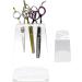 Salon Shear Holder - Acrylic Hairdresser Scissor Holder - Clear 6 Holes Stylist Tool Rack Desktop Organizer Accessories for Barber Shop Home - Buy Online on GoSupps.com