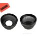 43mm 2.2X Telephoto Lens + 43mm 0.43x Wide Angle Lens with Macro for Canon Vixia HF R80, HF R82, HF R800, HF R70, HF R72, HF R700, HF R30, HF R32, HFM40, HFM41, HFM50, HFM52, HFM400, HFM500 Camcorder