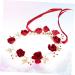 minkissy Red Headband Bridal Head Headgear Miss Nationality Accessories Red - Buy Online on GoSupps.com