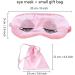 Silk Eye Sleep Mask - Soft & Comfortable Blindfold for Kids & Adults - A1-Pink - Buy Online on GoSupps.com