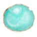 Nail Art Palette Dekaim Resin Stone Nail Art Palette Color Drawing Color Dish Manicure Display Board Nail DIY Tools(Green)
