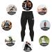 Hawk Sports Men's Black Compression Pants | Base Layer for Running, Workout, Muay Thai, MMA, BJJ | Spats Leggings Tights - Size 36 - Buy Online on GoSupps.com