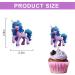 25PCS Cute Pony Cake Topper Cartoon Pony Cup Cake Topper Binrthday Themed Party Decoration Pony Supplies for Boy Girls Adults - Buy Online on GoSupps.com