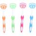 Portable Plastic Travel Tongue Scraper - 4 Pack | Freshens Breath & Promotes Oral Health - International Shipping Available - Buy Online on GoSupps.com