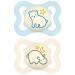 MAM Supreme Nuit Pacifier 2-Pack | Silicone Pacifiers for 2-6 Months | International Shipping Available - Buy Online on GoSupps.com