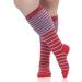 VIM & VIGR Nylon 20-30 mmHg Compression Socks - Red & Lavender Stripe | Small/Medium - Shop Internationally - Buy Online on GoSupps.com