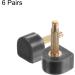 HARFINGTON 6 Pairs High Heel Tips - TPU Replacement Tap Caps for Women - 2.4mm Fine Core Pin 10x10mm U-Shape Heel Repair Caps - Black - Buy Online on GoSupps.com