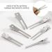60 Pieces Double Prong Hair Clips With 1 Piece Storage Box Curling Clips Metal Duckbill Hair Clips Alligator Clip Hair Clips For Hairdressing Salon Makeup (Silver) - Buy Online on GoSupps.com