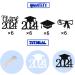 Class of 2023 Graduation Cupcake Toppers Black Glitter Graduation Cake Topper Congrats Cake Topper Graduation Cupcake Toppers 2023 Grad Cap Cupcake Topper Graduation Party Decorations 2023 - Buy Online on GoSupps.com