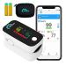 BT201 Pulse oximeter Fingertip blood oxygen saturation monitor finger oximeter connected (ios & android) smartphone oxygen saturation (spo2) - heart rate monitor app application to record