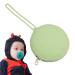 Aibyks Silicone Pacifier Holder - Portable Round Storage Bag for Travel | Zippered Silicone Container for Jewelry & Keys - Green B - Buy Online on GoSupps.com