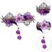 Didiseaon Hairpin Decorative Hair Clips for Women Rhinestone Hair Clamps Barrettes for Thick Hair Rhinestone Bobby Pins Crystal Hair Clip Vintage Miss Rhinestone Flower Purple Rhinestones - Buy Online on GoSupps.com