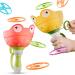 Outdoor toy children from 4 5 6 7 8 garden toys for children from 4-8 years 2 packs & 24 discs flying saucer launcher toys propeller toys for children from 3 4 5 6 years outdoor toy 207y-2+3 paragraphs 1 207y-2+3