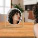 LOTIKO Double Sided Makeup Mirror with Bamboo Stand - 1X/3X Magnification, 360 Swivel, Oval Vanity Mirror for Beauty Gifts - Buy Online on GoSupps.com