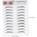 Beavorty 6 pcs 3d eyebrow stickers natural tattoo stickers eyebrows shape sticker Eyebrow Transfer Stickers - Buy Online on GoSupps.com