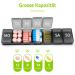 Weekly Pill Organizer Box - 7-Day Tablet Storage - OPRET Medication Organizer - Black & White - Buy Online on GoSupps.com