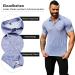 Men's Hawaii Printed Polo Shirt - Casual Short Sleeve Golf & Tennis Shirt - Breathable Blue M - Buy Online on GoSupps.com