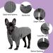 Meioro Zipper Hooded Dog Sweater | Cute & Warm Pet Clothing for French Bulldog & Pug | L Grey - Buy Online on GoSupps.com