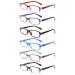 COJWIS 6 Pack Reading glasses Blue light filter glasses for women and men's spring hinge reading aid glare-free UV glasses (6 color mixed-6 2.00 multiplier_x) 6 color mix-6 2.0 x