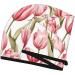 Hand Painted Watercolor Tulip Microfiber Hair Towel | Super Absorbent Quick Dry Hair Wrap for Women - Perfect for Long Curly & Thick Hair - Buy Online on GoSupps.com
