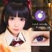 Comfort Contact Lenses - Natural Colored Liebess Language Purple - 1 Pair (Dia 14.50) - International Shipping Available - Buy Online on GoSupps.com