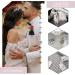 Unicra Silver Flower Hairpins - Crystal & Pearl Hair Accessories for Weddings | 3-Piece Set for Brides & Bridesmaids - Buy Online on GoSupps.com