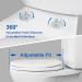 Hibbent Premium Elongated Toilet Seat with Cover(Oval) Quiet Close  One-Click to Quick Release  Easy Installation Never Loosen Hinge  Slow Close Toilet Seat and Cover  Easy Cleaning-White Color 18.5'' Elongated - Buy Online on GoSupps.com
