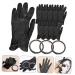 FRCOLOR 3 Sets Fingerless Gloves Manicure Gel Nail Gloves Nail Art Gloves Nail Art Gel Nail Tape Light Glove Uv Gloves for Nails Nail Art Tape Uv Tape Guantes Accessories Pvc Disposable - Buy Online on GoSupps.com