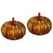 OSALADI 2pcs Glass Jack-o-Lantern Pumpkin Decorations
