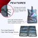 Portable Pill Bottle Organizer Bag - Lockable & See-Through Pockets | Large Heavy-Duty Medicine Organizer with Weekly Pill Box (Grey - Buy Online on GoSupps.com