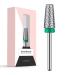 MelodySusie 5 in 1 Nail Drill Bit 3/32'', Professional Tungsten Carbide Nail Bit for Acrylic Hard Gel Nail Fast Remove, Two Way Rotate for Left and Right Handed, Manicure Supply, Cross Cut 5 in 1 Bit Cross Cut