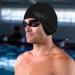 Premium Silicone Bathing Cap with 3D Ear Protection | Durable & Elastic Swimming Cap for Men & Women - Black - Buy Online on GoSupps.com