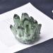 Natural Crystal Rough Specimen Natural Crystal Cluster Clear Quartz Crystal Rock Stones and Crystals ReikiSpecimen Home Decor GiftsStone (Color : Green 2 Size : 500-600g)