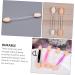 Baluue 50pcs Two-color Eyeshadow Brush Eyeshadow Cosmetic Cosmetic Wand Plastic Handle White - Buy Online on GoSupps.com