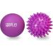 Resultsport Lacrosse & Hedgehog Massage Ball Set for Foot Pain Relief | Plantar Fasciitis Trigger Point Massage - Purple - Buy Online on GoSupps.com