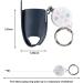 Beautyflier Asthma Inhaler Holder Keychain - Retractable PU Leather Clip for Kids & Adults | Travel Essential in Blue - Buy Online on GoSupps.com
