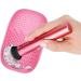 KOMUNJ Silicone Brush Cleaner Silicone Cosmetic Brush Cleaning Mat for Home Travel Easy to Clean Suitable for Dry Cosmetics Pink - Buy Online on GoSupps.com