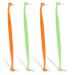Ouligay 4PCS Tuft Toothbrush Double-Ended Interspace Brush Orthodontic Toothbrush Tufted Brush End-Tuft Tapered Trim Toothbrush Soft Trim Head and Flat Head End Tuft Toothbrush for Detail Cleaning