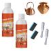 Copper Cleaner for Pots and Pans Brass Cleaner and Polish Gently Rust Removal for Metal 100 Ml - for Kitchen Accessories Instruments for Brass (3PCS) 2pcs