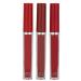 3PCs lipstick set Lip Glaze Matte Liquid Lipstick Long -lasting fashionable make -up for girls of teenage non -stick cup not fading waterproof lip gloss